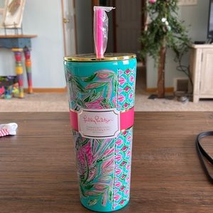 Lilly Pulitzer Tumbler with Straw